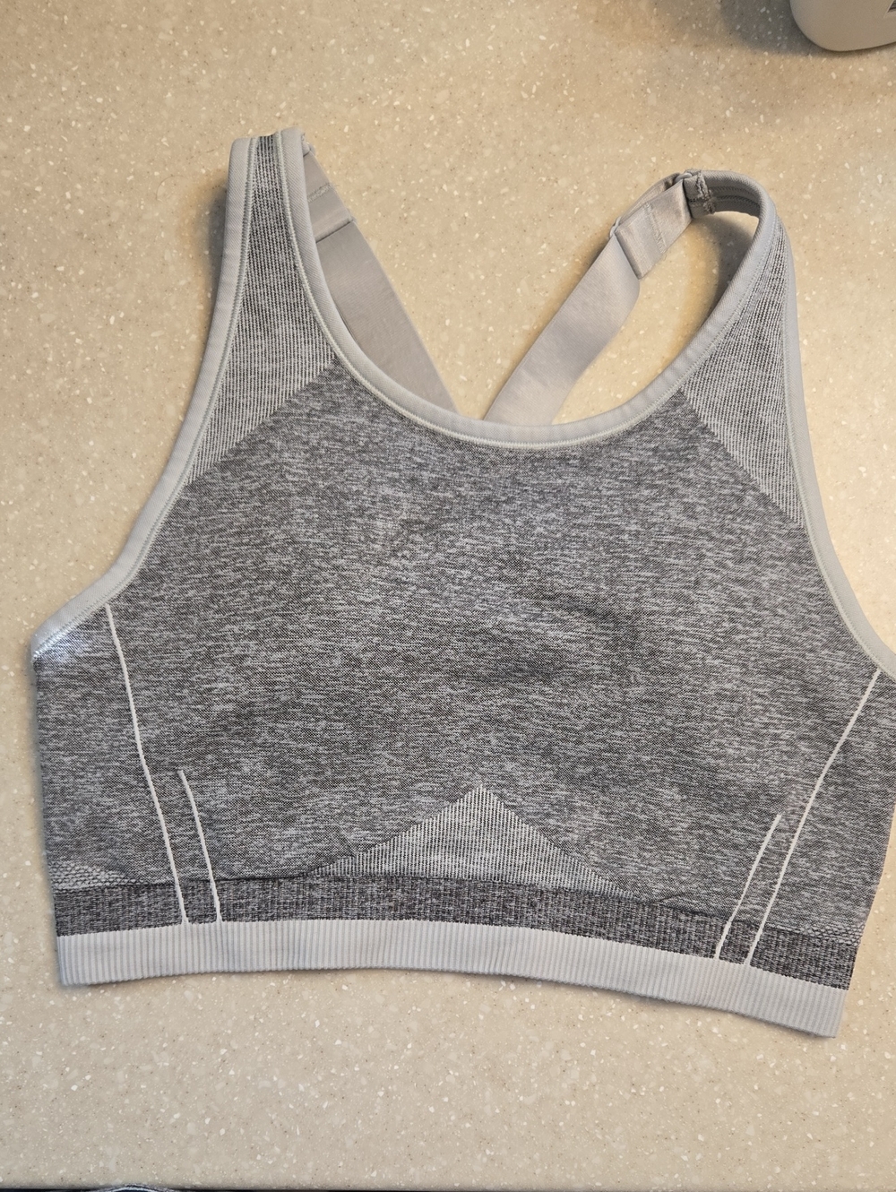 SPANX Gray Seamless Sports Bralette